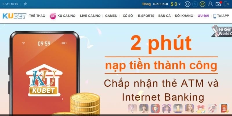 Hướng dẫn cách nạp tiền nhanh chóng, chính xác trong 1 phút