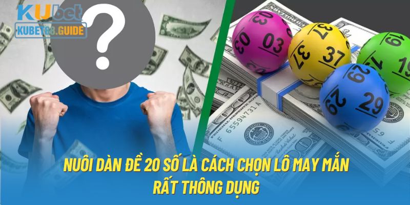 Nuôi dàn đề 20 số là cách chọn lô may mắn rất thông dụng