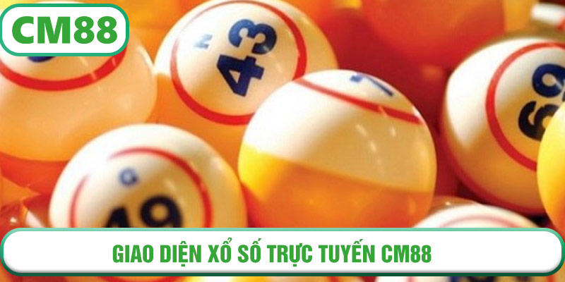 Giao diện xổ số trực tuyến CM88 – nơi người chơi theo dõi kết quả 3 miền nhanh nhất
